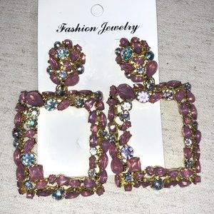 Gorgeous Pink and Blue earrings